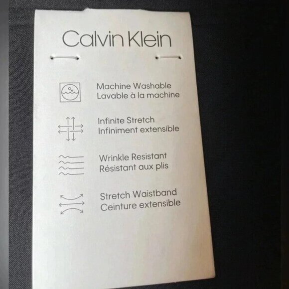 Calvin Klein black dress pants sz 56x32 - Picture 3 of 4